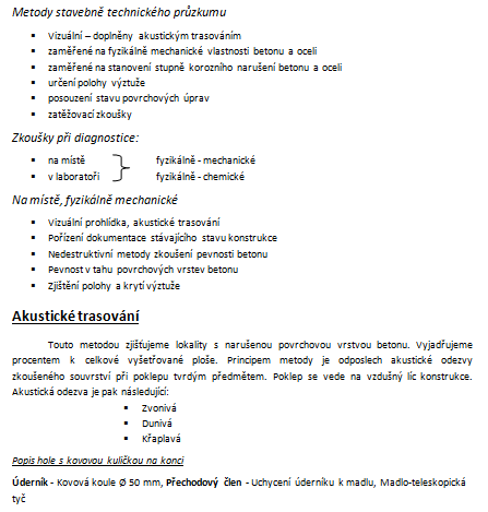 Diagnostické metody ŽB konstrukcí / Jiné / Zadani-seminarky.cz